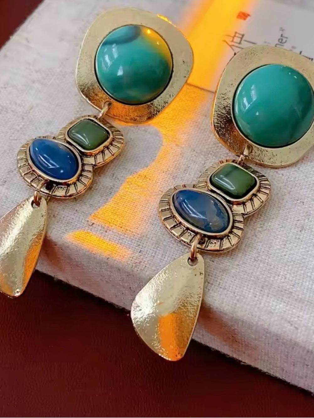 Vintage Turquoise earring - Picture 3 of 7